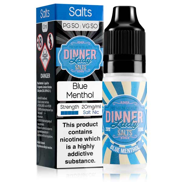 Blue Menthol Salt Nic E-Liquid by Dinner Lady