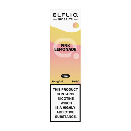 ELFLIQ Pink Lemonade Nic Salt E-Liquid By ELF Bar Flavour