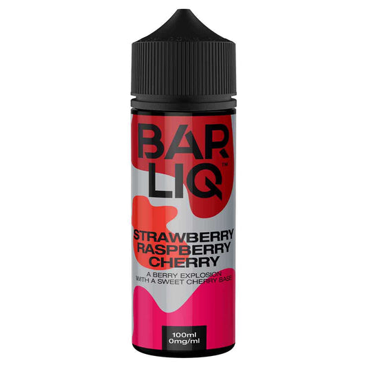 Strawberry Raspberry Cherry 100ml Shortfill Eliquid by Bar Liq