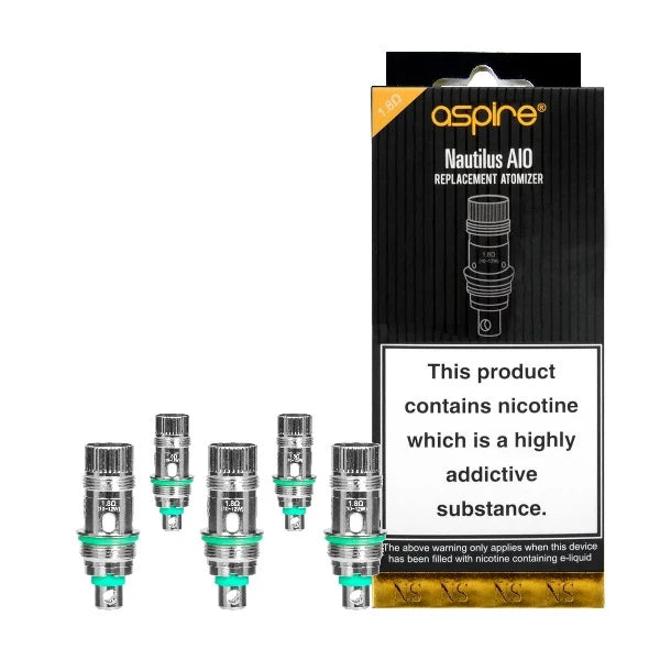 Aspire Nautilus AIO NS Coil 1.8 Replacement Coils 5 Pack