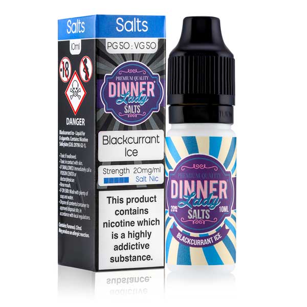 Blackcurrant Ice Salt Nic E-Liquid by Dinner Lady
