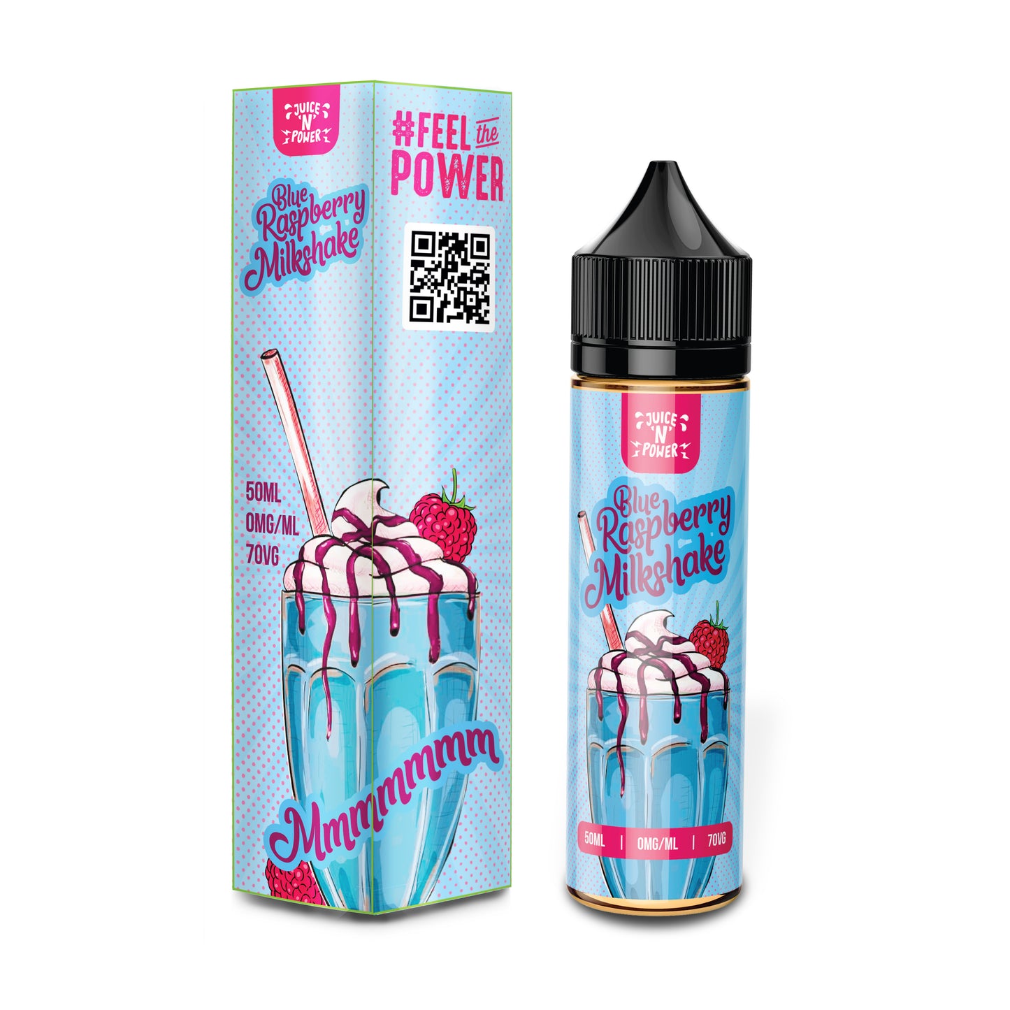 Blue Raspberry by Juice N Power Short Fill 50ml