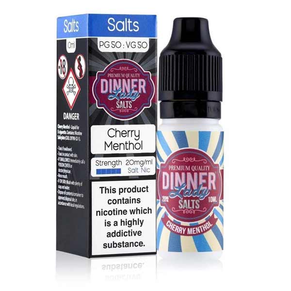 Cherry Menthol Salt Nic E-Liquid by Dinner Lady