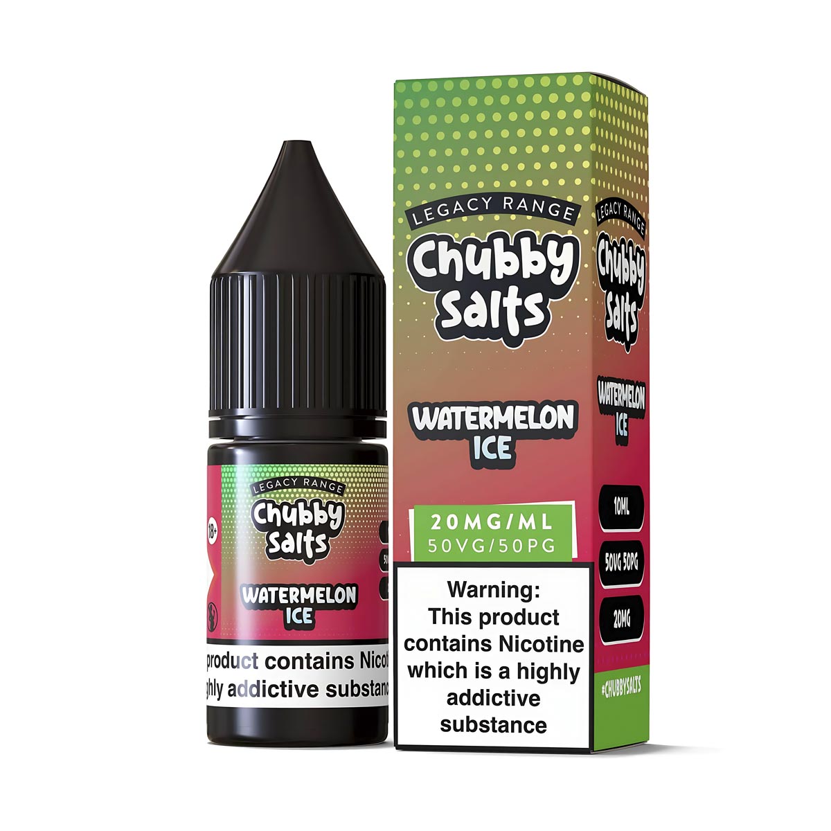 Watermelon Ice Nic Salt E-Liquid by Chubby Salts