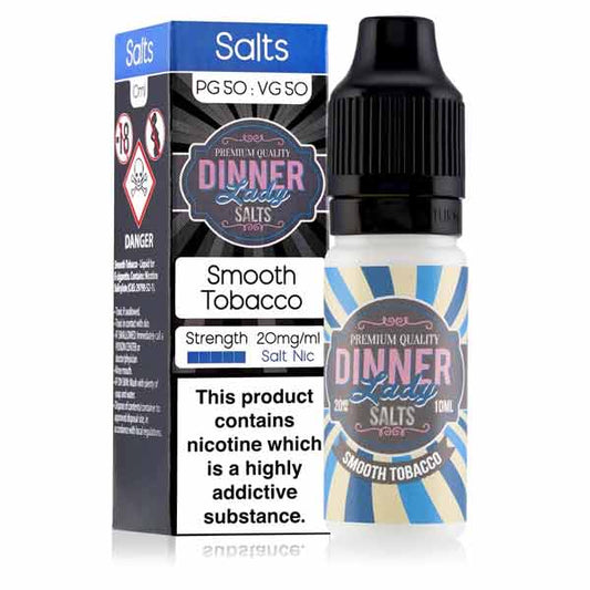 Smooth Tobacco Salt Nic E-Liquid by Dinner Lady