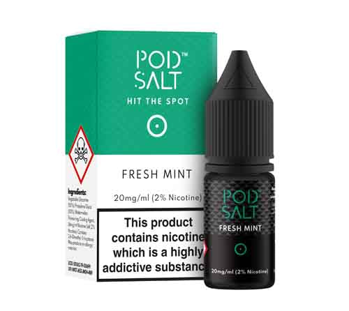 Fresh Mint Nicotine Salt E-Liquid by Pod Salt