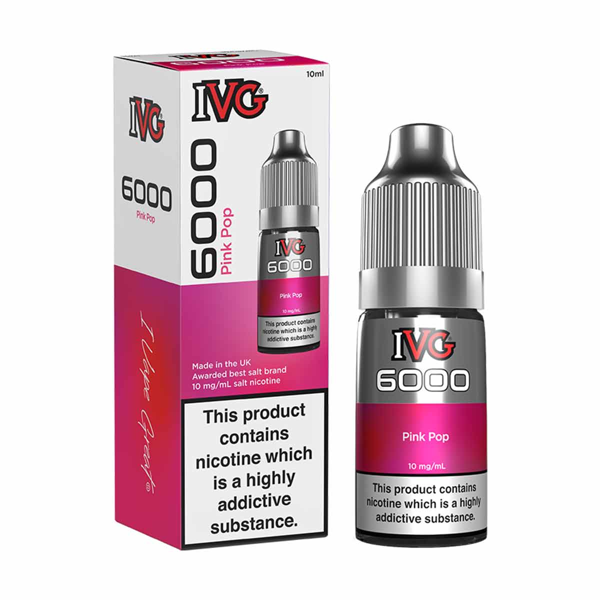 Pink Pop Nic Salt E-Liquid by IVG 6000