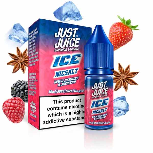 Wild Berries & Aniseed Ice by Just Juice Salt Nic E-Liquid 10ml-Grey Haze UK Vape Shop