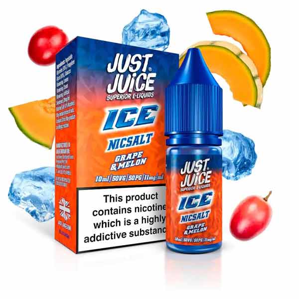 Grape & Melon Ice by Just Juice Salt Nic E-Liquid 10ml-Grey Haze UK Vape Shop