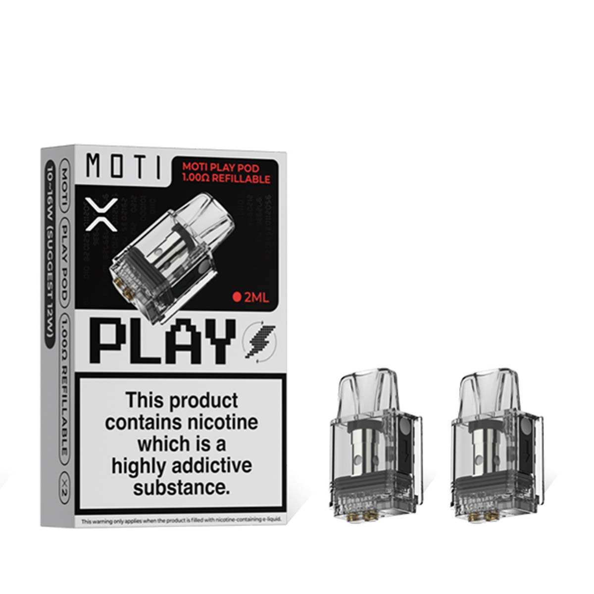 MOTI Play Replacement Refillable Pods 2 Pack