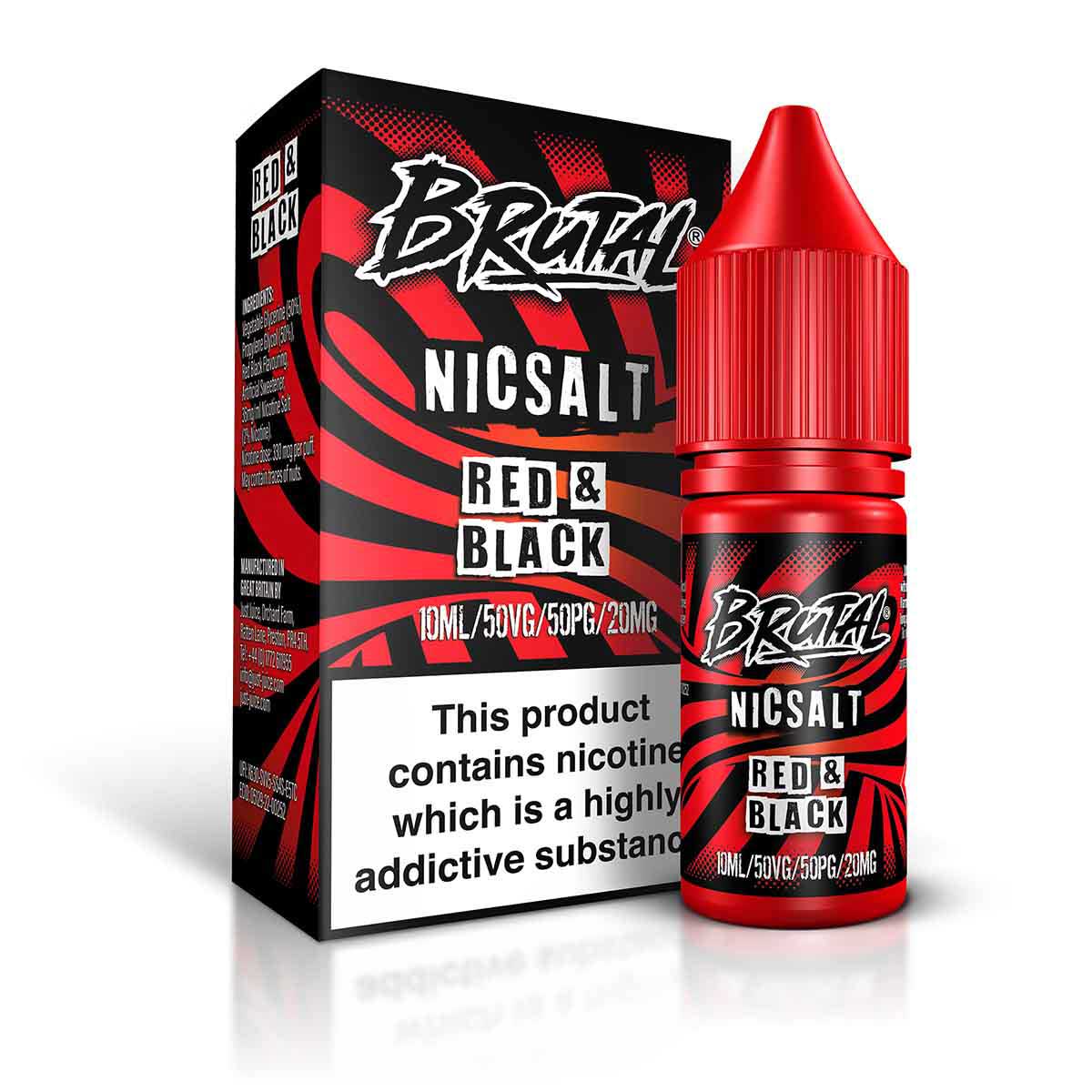 Red & Black - Brutal Nic Salt by Just Juice
