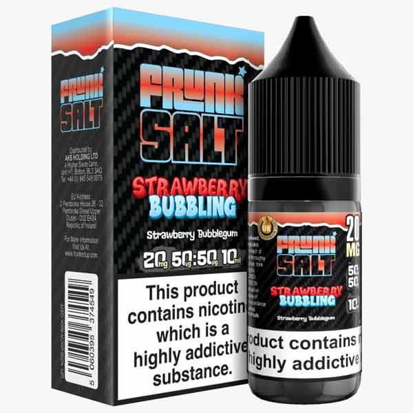 Strawberry Bubbling Nic Salt By Frunk Salt