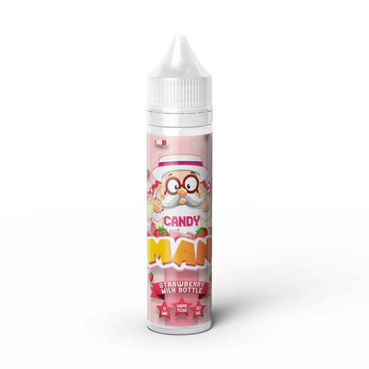 Strawberry Milk Bottle - Candy Man by MAN E-Liquid Short Fill 50ml