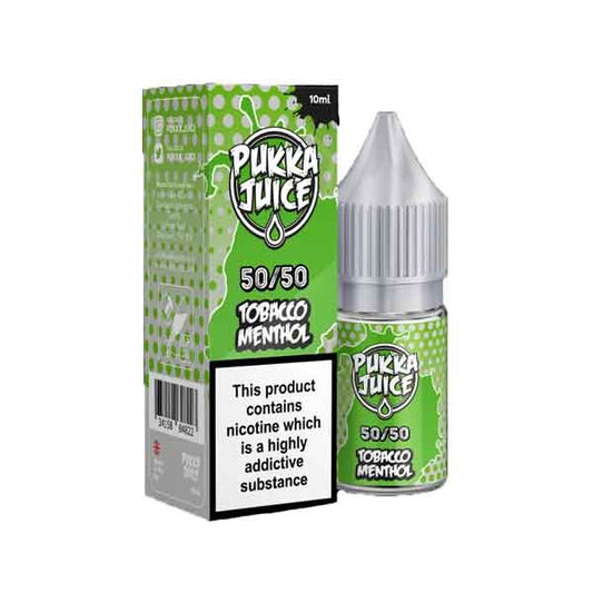 Tobacco Menthol by Pukka Juice 50/50 E-Liquid 10ml