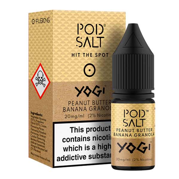 Yogi Peanut Butter Granola Nicotine Salt E-Liquid by Pod Salt