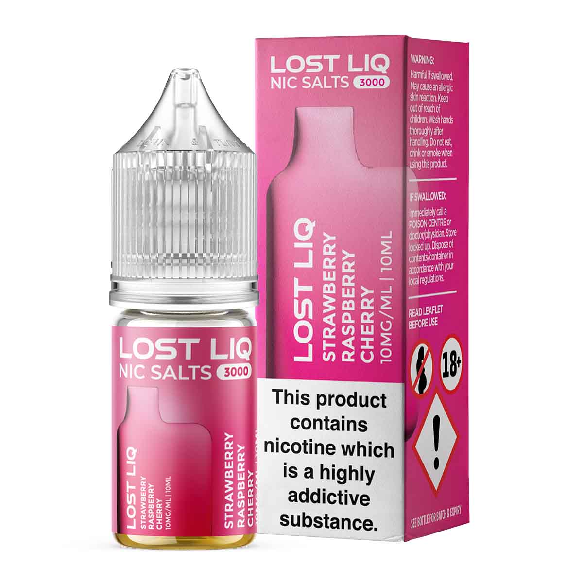 Strawberry Raspberry Cherry Nic Salt E-Liquid by Lost Liq
