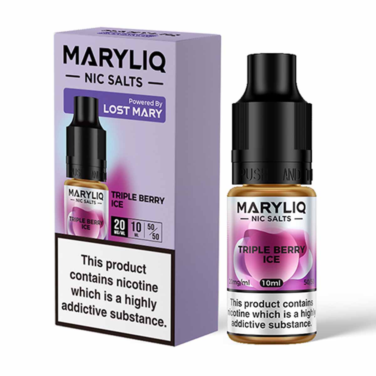 Triple Berry Ice Nic Salt by Lost Mary MaryLiq
