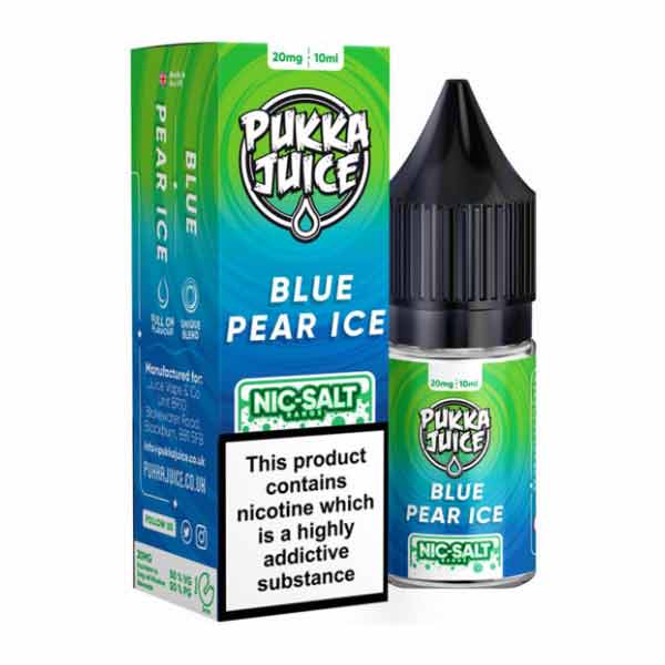 Blue Pear Ice Nic Salt by Pukka Juice 10ml